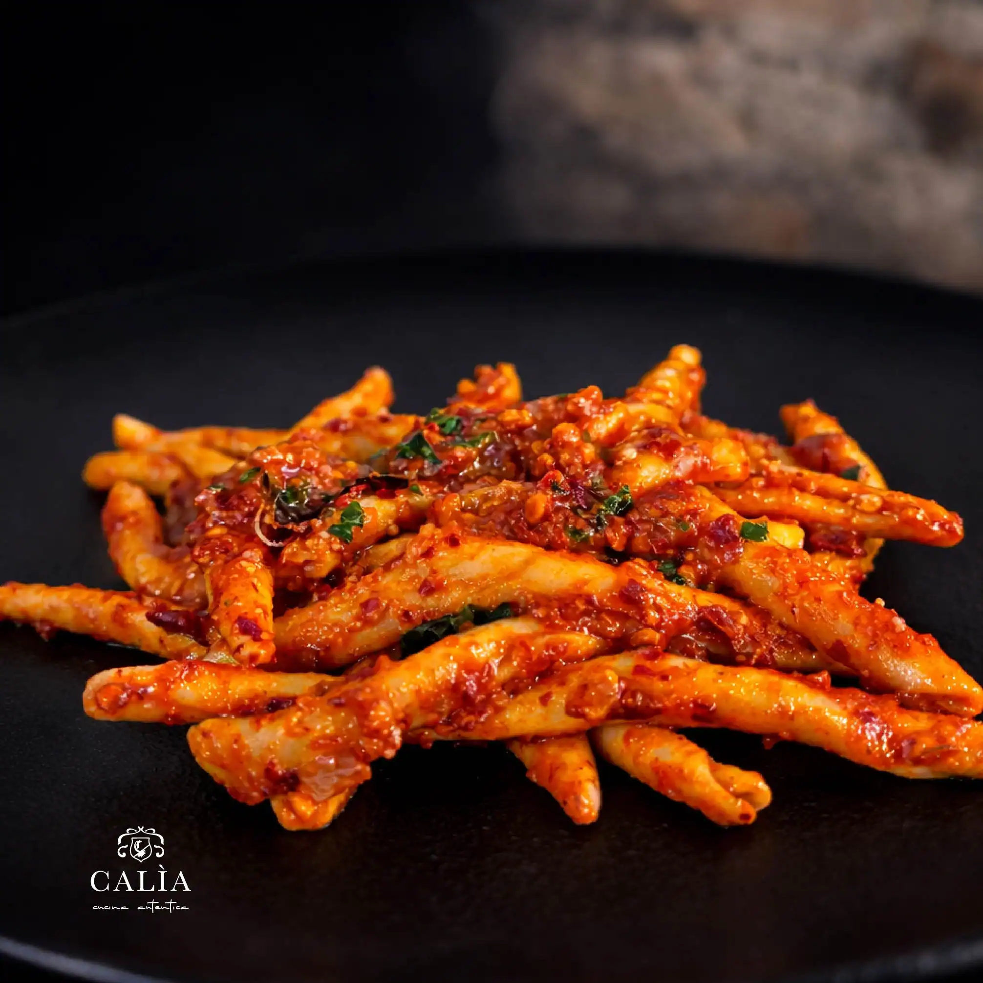 Fileja con 'nduja calabrese di Calìa